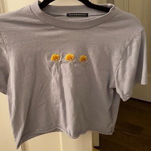 Brandy Melville/John Galt Helen Poppy Cropped top